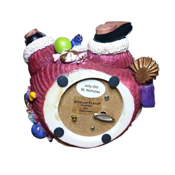 NEW Fitz & Floyd Music Box Santas Sweets Musical Christmas Jolly Old St Nicholas - Picture 4 of 4